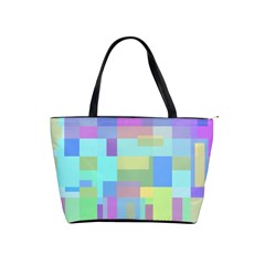 Pastel Geometrical Desing Shoulder Handbags by Valentinaart