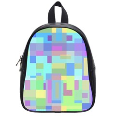 Pastel Geometrical Desing School Bags (small)  by Valentinaart