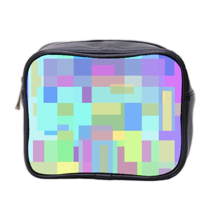 Pastel geometrical desing Mini Toiletries Bag 2-Side