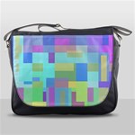 Pastel geometrical desing Messenger Bags Front