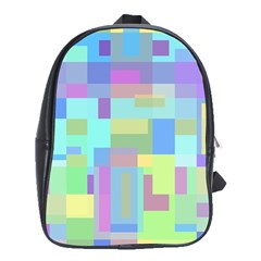 Pastel Geometrical Desing School Bags (xl)  by Valentinaart