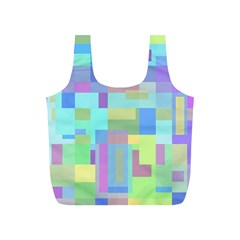 Pastel Geometrical Desing Full Print Recycle Bags (s)  by Valentinaart