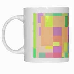 Pastel Colorful Design White Mugs by Valentinaart