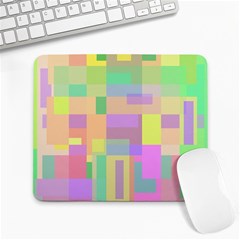 Pastel Colorful Design Large Mousepads