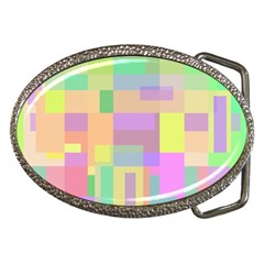 Pastel Colorful Design Belt Buckles by Valentinaart