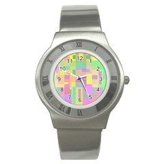 Pastel Colorful Design Stainless Steel Watch