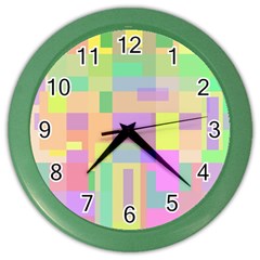 Pastel Colorful Design Color Wall Clocks by Valentinaart