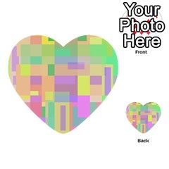 Pastel Colorful Design Multi-purpose Cards (heart)  by Valentinaart