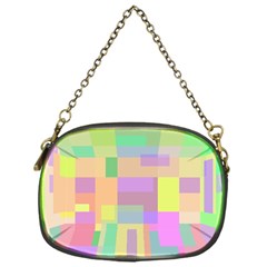 Pastel Colorful Design Chain Purses (one Side) 