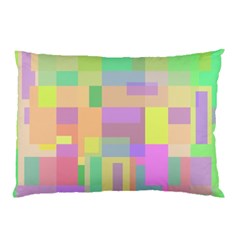 Pastel Colorful Design Pillow Case by Valentinaart