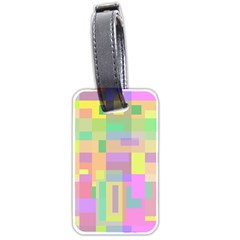 Pastel Colorful Design Luggage Tags (two Sides) by Valentinaart