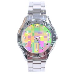 Pastel Colorful Design Stainless Steel Analogue Watch by Valentinaart