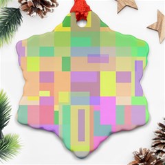 Pastel Colorful Design Ornament (snowflake) 