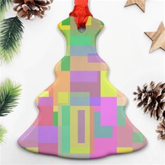 Pastel Colorful Design Ornament (christmas Tree) by Valentinaart