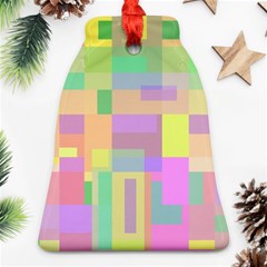 Pastel Colorful Design Bell Ornament (2 Sides)