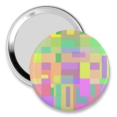 Pastel Colorful Design 3  Handbag Mirrors