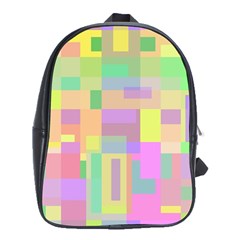 Pastel Colorful Design School Bags (xl) 