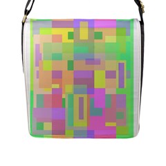 Pastel Colorful Design Flap Messenger Bag (l)  by Valentinaart