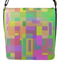 Pastel Colorful Design Flap Messenger Bag (s) by Valentinaart