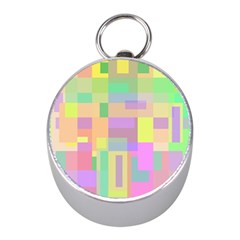 Pastel Colorful Design Mini Silver Compasses