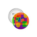 Colorful geometrical design 1.75  Buttons Front