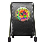 Colorful geometrical design Pen Holder Desk Clocks Front