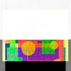 Colorful Geometrical Design Rectangular Jigsaw Puzzl