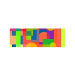 Colorful geometrical design Satin Scarf (Oblong) Front