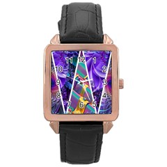 Pizap Com14534840917741 Rose Gold Leather Watch  by jpcool1979