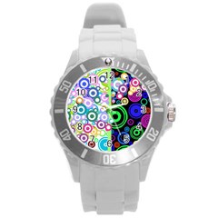 Pizap Com14413122385551 Round Plastic Sport Watch (l)