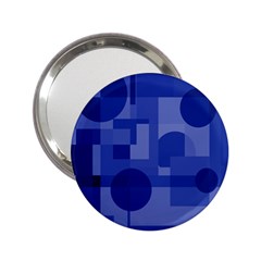 Deep Blue Abstract Design 2 25  Handbag Mirrors