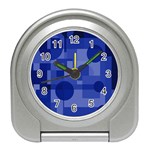 Deep blue abstract design Travel Alarm Clocks Front