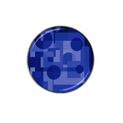 Deep Blue Abstract Design Hat Clip Ball Marker (10 Pack) by Valentinaart