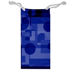 Deep Blue Abstract Design Jewelry Bags