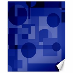 Deep Blue Abstract Design Canvas 16  X 20  