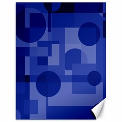 Deep Blue Abstract Design Canvas 18  X 24  