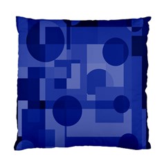 Deep Blue Abstract Design Standard Cushion Case (two Sides) by Valentinaart