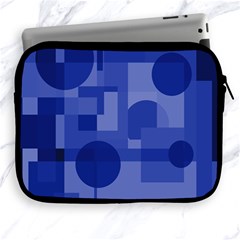 Deep Blue Abstract Design Apple Ipad 2/3/4 Zipper Cases