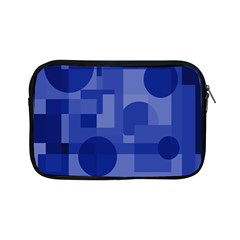 Deep Blue Abstract Design Apple Ipad Mini Zipper Cases by Valentinaart