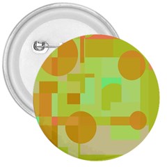 Green And Orange Decorative Design 3  Buttons