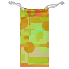 Green And Orange Decorative Design Jewelry Bags