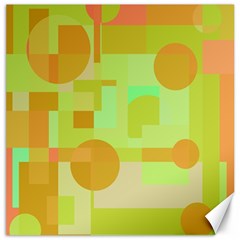 Green And Orange Decorative Design Canvas 12  X 12  