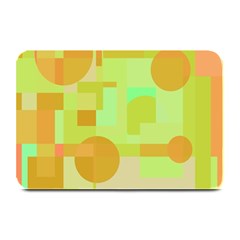 Green And Orange Decorative Design Plate Mats by Valentinaart