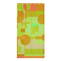 Green And Orange Decorative Design Shower Curtain 36  X 72  (stall) 