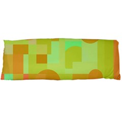 Green And Orange Decorative Design Body Pillow Case Dakimakura (two Sides) by Valentinaart