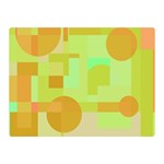 Green and orange decorative design Double Sided Flano Blanket (Mini)  35 x27  Blanket Front