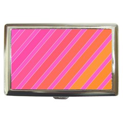 Pink elegant lines Cigarette Money Cases