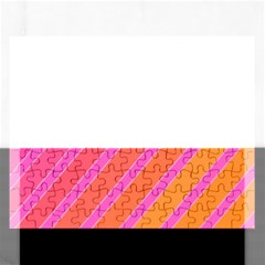 Pink Elegant Lines Rectangular Jigsaw Puzzl