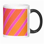 Pink elegant lines Morph Mugs Right