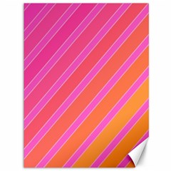 Pink elegant lines Canvas 36  x 48  